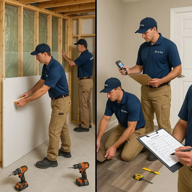Repairs and Reconstruction process in Finley, WA